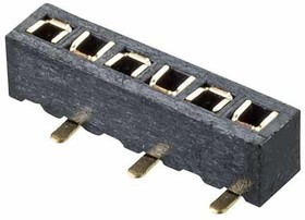 M50-3130645, Headers &amp; Wire Housings 6 WAY SIL L/P D/E SMT SKT