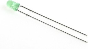 L-7104LGD (L-934LGD), Светодиод зеленый 60° d=3мм 2мКд 565нМ L-7104LGD (L-934LGD), Светодиод зеленый 60° d=3мм 2мКд 565нМ