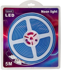 General Лента Светодиодная Гибкий Неон 5 метров 9,6Вт 12В SMD2835 6мм 600 диодов IP67 Синий 512611 GLS-2835-120-9. 6-12-NL-IP67-B General Лента Светодиодная Гибкий Неон 5 метров 9,6Вт 12В SMD2835 6мм 600 диодов IP67 Синий 512611 GLS-2835-120-9. 6-12-NL-IP67-B