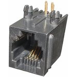 TJ3B-6P4C (05-1113), Розетка RJ14 телефонная на плату тип 3B