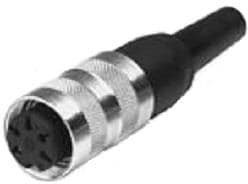 T3261-551, Circular DIN Connectors FEMALE CABLE CONNECTOR 3 WAY