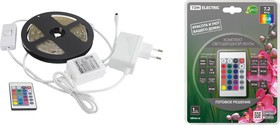 Комплект светодиодной ленты SMD5050-30 LED/м-12 В-7,2 Вт/м-IP20-RGB (3 м), 18 Вт, IR-контроллер TDM Комплект светодиодной ленты SMD5050-30 LED/м-12 В-7,2 Вт/м-IP20-RGB (3 м), 18 Вт, IR-контроллер TDM