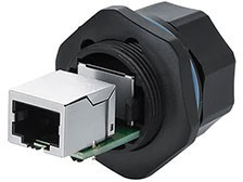 YT-RJ45 socket, 8P8C герметичное гнездо RJ45 на панель Cat.5e IP67