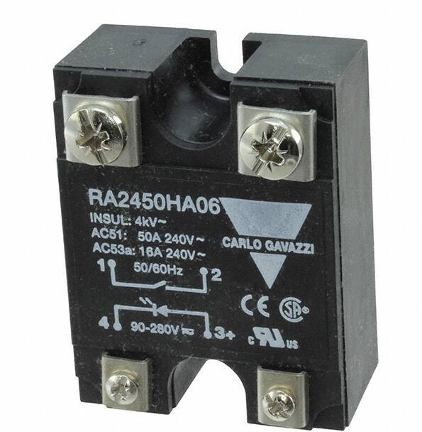 RA4890-D12, Твердотельное реле, SPST-NO, 90 А, 530 В AC, Панель, Винт, Переход Через Нуль RA4890-D12, Твердотельное реле, SPST-NO, 90 А, 530 В AC, Панель, Винт, Переход Через Нуль
