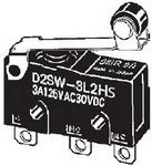 D2SW-3L2H, Микропереключатель SNAP ACTION; с рычагом (с роликом); SPDT