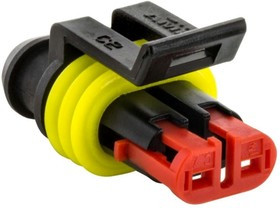 215000210167 (282080-1), Корпус разъема "розетка" 2pin AMP Superseal 1.5