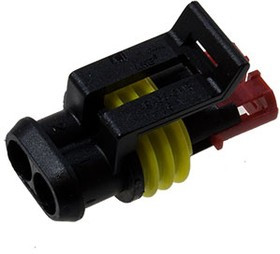 215000210167 (282080-1), Корпус разъема "розетка" 2pin AMP Superseal 1.5