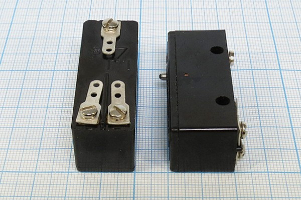 Микропереключатель, размер 50x18 x20, 16А, переключение OFF-(ON), МП2101ЛУХЛ3 исполнение 4