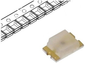 HSMA-C170, Светодиод smd 2х1,25мм/янтарный/592нм/ 28.5-90мкд/ прозрачный/170°
