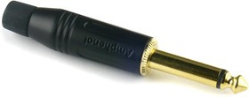 ACPM-GB-AU, Amphenol Jack Connector 6.35 mm Cable Mount Mono Plug, 2Pole 10A ACPM-GB-AU, Amphenol Jack Connector 6.35 mm Cable Mount Mono Plug, 2Pole 10A