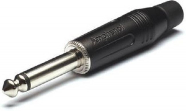 ACPM-GB-AU, Amphenol Jack Connector 6.35 mm Cable Mount Mono Plug, 2Pole 10A ACPM-GB-AU, Amphenol Jack Connector 6.35 mm Cable Mount Mono Plug, 2Pole 10A