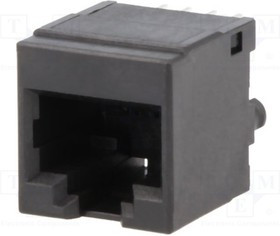 SS-650810-A-NF, Гнездо, RJ45, PIN: 8, Конф: 8p8c, THT, на PCB, прямой