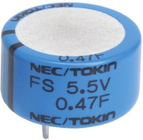 FS0H104ZF, Суперконденсатор, THT, 0,1Ф, 5,5ВDC, -20-80%, Корпус: d16,5x8,5мм FS0H104ZF, Суперконденсатор, THT, 0,1Ф, 5,5ВDC, -20-80%, Корпус: d16,5x8,5мм