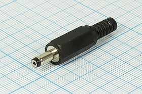 Разъём питания, штекер; №2686 штек пит DC 4,0d1,35x 9\2C\\каб\пл хвост
