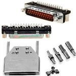 DAM15S032N, High Performance D-Sub Power Board Mount Connectors, Input Output Connectors, machined contacts 15 Way Socket Solder bucket