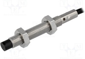 E2BS08LN04WPC12M, Датчик индуктивный, 10-30ВDC, М8, Подключение провод 2м, IP67