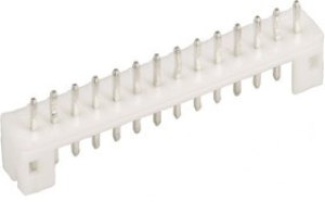 B14B-PH-K-S(LF)(SN), 1x14P PH 1 2mm 14 Brass Plugin,P=2mm Wire To Board / Wire To Wire Connector