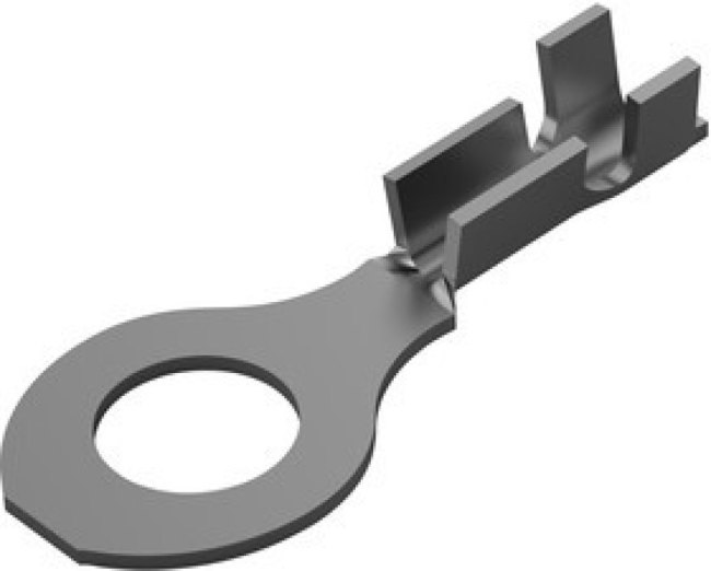 60553-1, Клемма с кольцевым наконечником, M3.5, #6, 20 AWG, 0.518 мм²