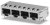 6339167-2, Modular Connectors / Ethernet Connectors 1X4 SE TH SHD STD C5 RJ45