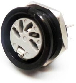 651-0500, Гнездо; DIN; "мама"; PIN: 5; Конф: 180°; на панель,винтами; пайка