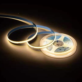 00-368, Лента светодиодная COB, теплый + холодный белый, 24В, 11Вт/м, 252+252SMD/м, 1000Лм/м, 3000K+6500K, IP20, 10мм, 1м