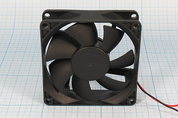 Вентилятор 80x80x25, напряжение 12В, ток 0,14А, выводы 2L, подшипник скольжения, RQD8025MS, Tidar Вентилятор 80x80x25, напряжение 12В, ток 0,14А, выводы 2L, подшипник скольжения, RQD8025MS, Tidar