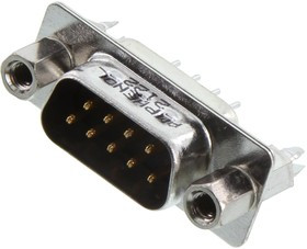 L717SDEH09POL2RM8C309, D SUB CONN, PLUG, DE, 9POS, SOLDER