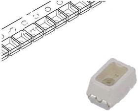 VLMO235U1V2-GS08, Standard LEDs - SMD Orange 650mcd; 605nm 2V VF MiniLED