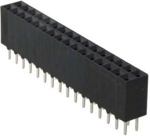 1-146762-8, RECEPTACLE ASSEMBLY, MOD IV, DOUBLE ROW, TOP ENTRY, .100X.100CL, VERTICAL MOUNT, AMPMODU