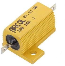 HS25 25K J, Wirewound Resistors - Chassis Mount 25W 25000 Ohms 5%