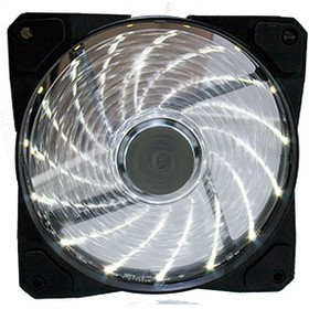 CLR12025LL12SA-WH, вентилятор 120*120*25мм 12В с подсветкой белый, подшипник скольжения, 1700 об/мин