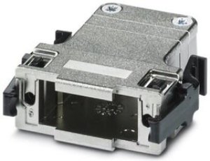 CUC-DST-GPME-S/DSFL15, Корпус D Sub, Snap-Fit Lock, CUC, DA, 180°, Metallised ABS (Acrylonitrile Butadiene Styrene) Body
