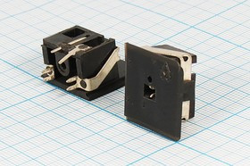 Гнездо Audio Jack "точка-тире" на плату; №1546 гн DIN\ 1HP+1HT\плат\угл\ \[д/аудио-систем]