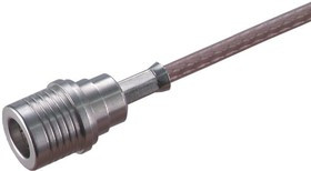 11_QMA-50-2-2/133_NE, Plug Cable Mount QMA Connector, 50, Crimp Termination, Straight Body