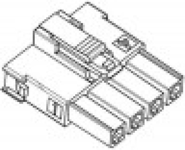 200456-1216, Корпус разъема, Mega-Fit 200456, Гнездо, 6 вывод(-ов), 5.7 мм