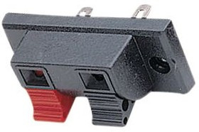 11251 LK 02, Clamp Terminal, Red / Black