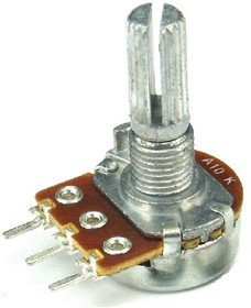 16K1-10C10K, L15KC, 10 кОм (без крепежа), Резистор переменный