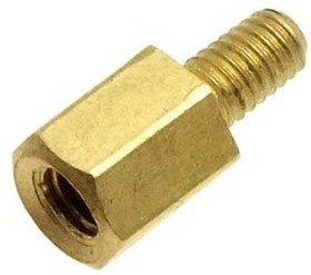 PCHSN-6, Стойка для печатных плат, шестигр., латунь, М3, 6мм