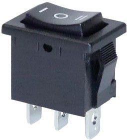 R1966HBLKBLKBF, ROCKER SWITCH, SPDT, 15A, 125VAC, BLACK R1966HBLKBLKBF, ROCKER SWITCH, SPDT, 15A, 125VAC, BLACK