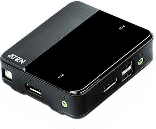 CS782DP-AT, 2 Port USB DisplayPort KVM Switch, 3.5 mm Stereo 4096 x 2160 Maximum Resolution