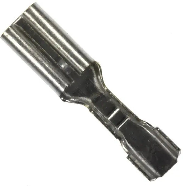 KEYS1252, Наконечник: плоская, 2,8мм, 0,5мм, "мама", обжим, на провод, прямой