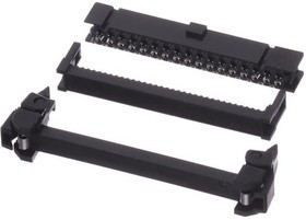 XG4M-3430-U, Rectangular MIL Spec Connectors Socket+NoLockStrain ReliefSet 34Pin 1Plr