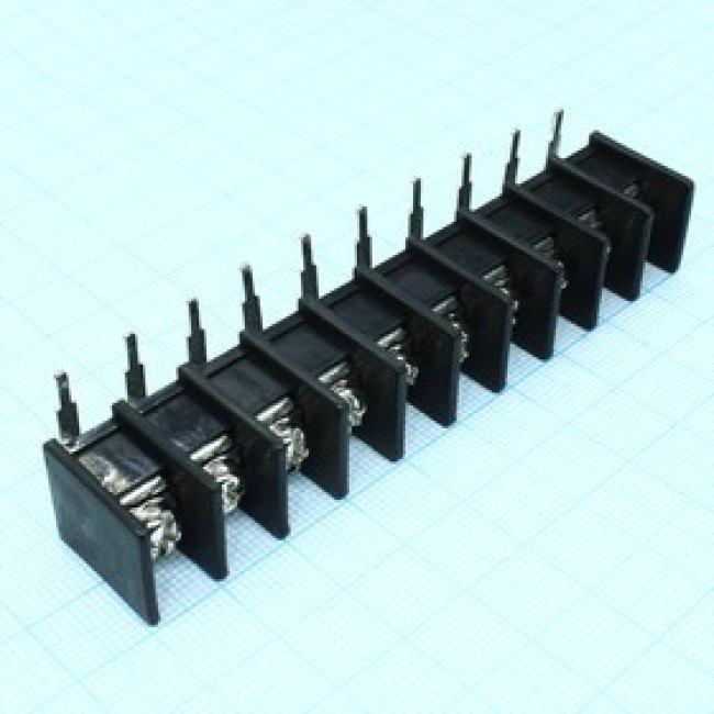DG45R-B-10P-13-00A(H), Барьерный клеммный блок на 10 контактов. Серия DG45R-B