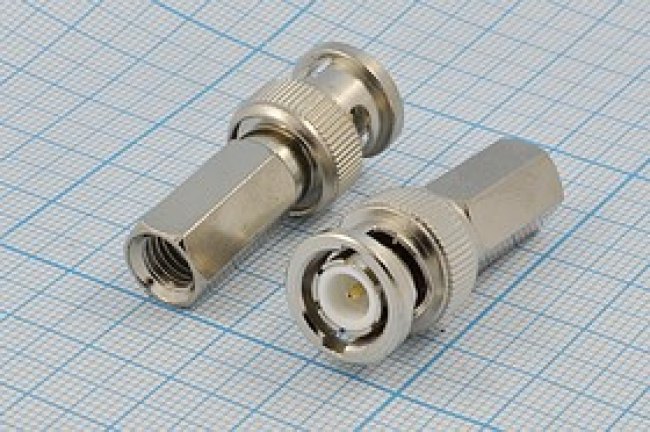 Штекер BNC, на кабель RG6, вкручивающийся; №9299 шт BNC\RG6\\вкруч\ Штекер BNC, на кабель RG6, вкручивающийся; №9299 шт BNC\RG6\\вкруч\