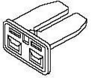 174353-7, 2P DOUBLE LOCK PLATE FOR PLUG 174353-7, 2P DOUBLE LOCK PLATE FOR PLUG