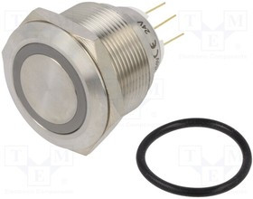 LAS1GQ25-11ER24VS, Переключатель: антивандальный, Пол: 2, SPDT, 3A/220ВAC, 5A/24ВDC