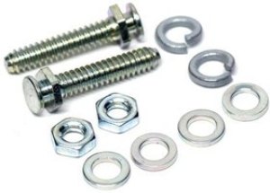 173112-0606, D-Sub Tools &amp; Hardware FCT SCREW SET 4-40 UNC 15.3 ZINC PLATED