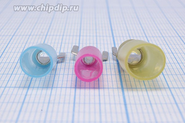 233064Y, Наконечник вилочный 6.4мм изолированный термоусаживаемый, желтый; №15952Y клемма"U" d 6,4\0,5\S4,0~6,0\Cu луж\t-усад\жел\\