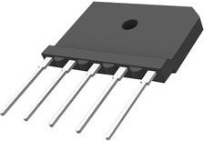 SGBJ2512, Мостовой выпрямитель, 3 Фазы, 1.2 кВ, 25 А, SIP, 1.1 В, 5 вывод(-ов)