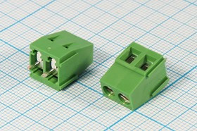 Клеммник наборный, контакты 2P5, на плату, DG128-5,0-02P-14-00A